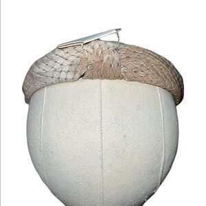 Lulla Collection by Bindaya Tan Velour Quilted Knotted Headband One Size New